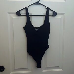 Lulus Sexy Black Bodysuit - Size Small
